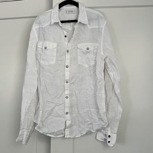 Lucky Brand mens long sleeve classic cut button up